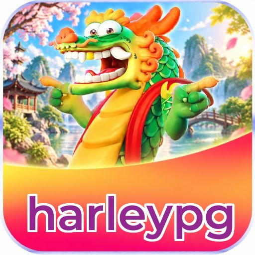 Interface da plataforma harleypg mostrando slots populares e bônus de boas-vindas